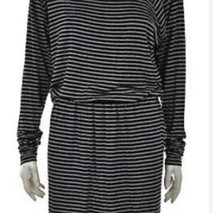 MICHAEL Michael Kors Stripe Dolman Sleeve Dress with Belt